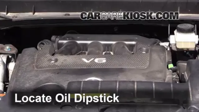 2012 Nissan Murano SL 3.5L V6 Huile Vérifier le niveau de l'huile